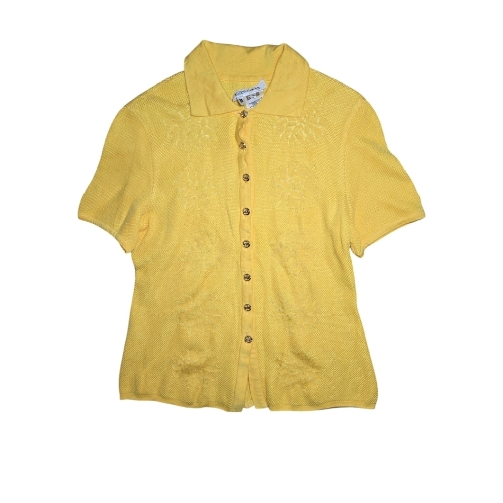 Vintage ESCADA by Margaretha Ley Yellow Blouse Size 38